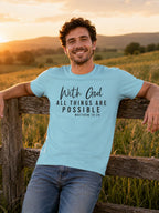 MENS SURF BLUE ROUNDNECK T-SHIRT 
