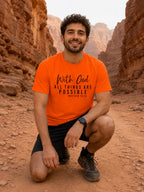 MENS ORANGE ROUNDNECK T-SHIRT 