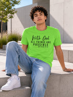 MENS LIRIL GREEN ROUNDNECK T-SHIRT 