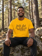 MENS GOLDEN YELLOW ROUNDNECK T-SHIRT 
