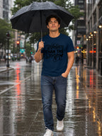 MENS NAVY BLUE ROUNDNECK T-SHIRT 