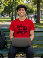 MENS RED ROUNDNECK T-SHIRT 