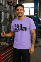 MENS IRIS LAVENDER ROUNDNECK T-SHIRT 
