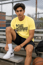 MENS BUTTER YELLOW ROUNDNECK T-SHIRT 