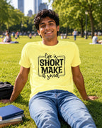 MENS BUTTER YELLOW ROUNDNECK T-SHIRT 