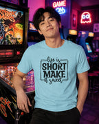 MENS SURF BLUE ROUNDNECK T-SHIRT 