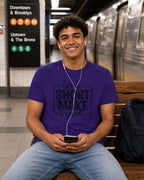 MENS PURPLE ROUNDNECK T-SHIRT 