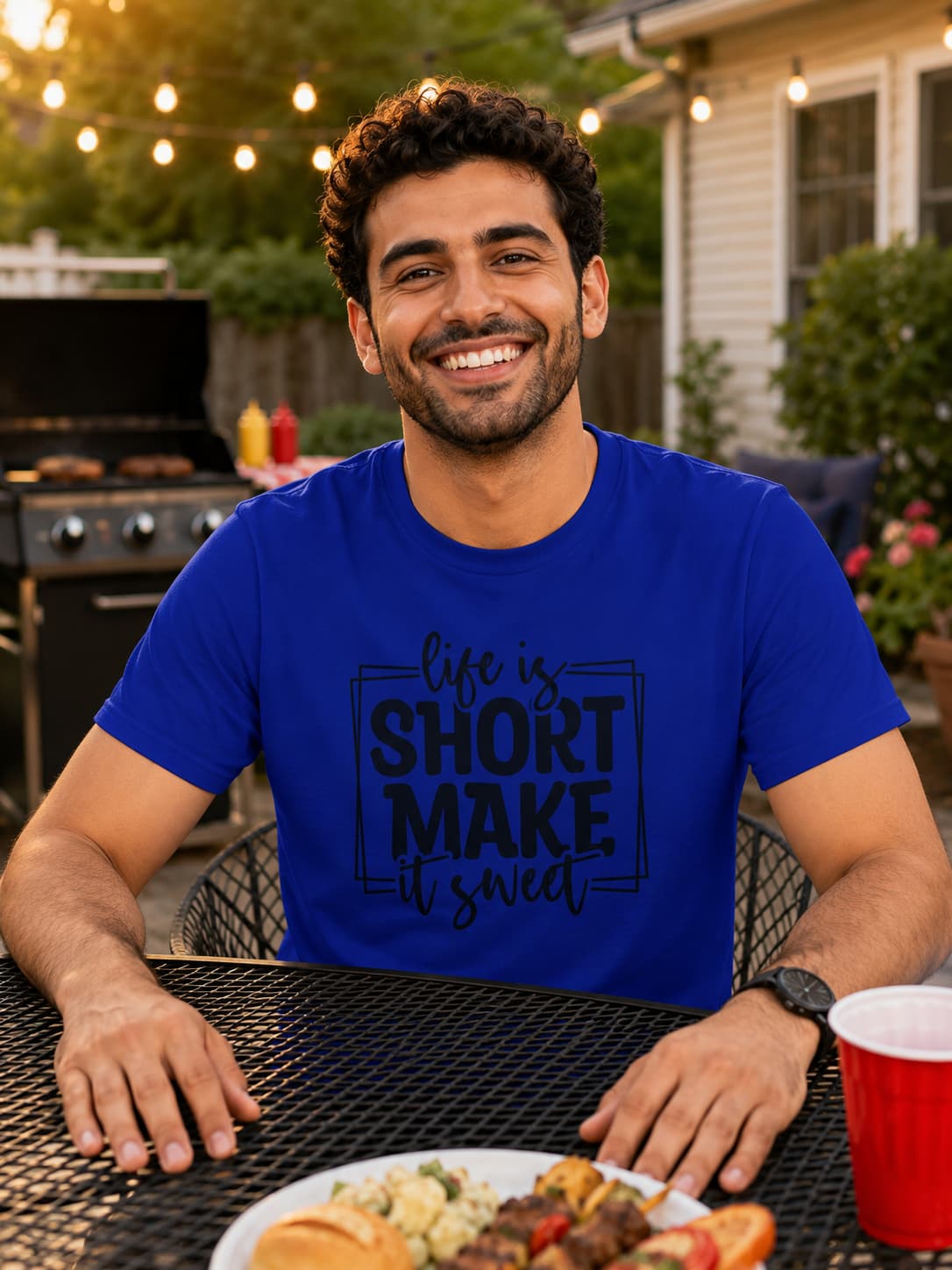 MENS ROYAL BLUE ROUNDNECK T-SHIRT 