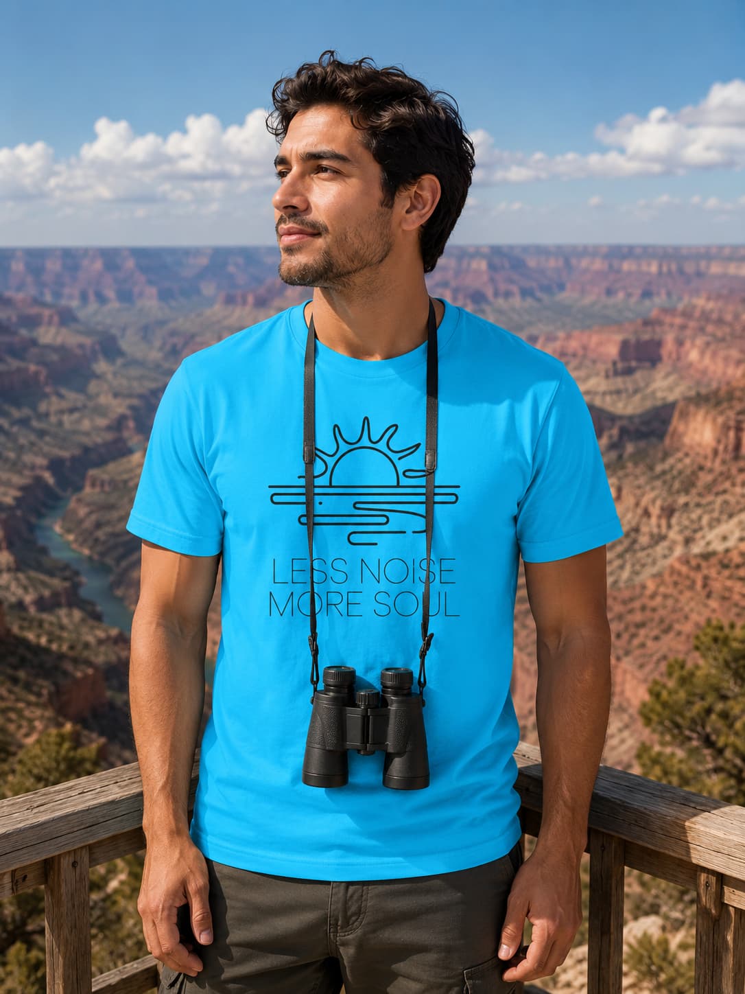 MENS SKY BLUE ROUNDNECK T-SHIRT