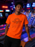 MENS ORANGE ROUNDNECK T-SHIRT