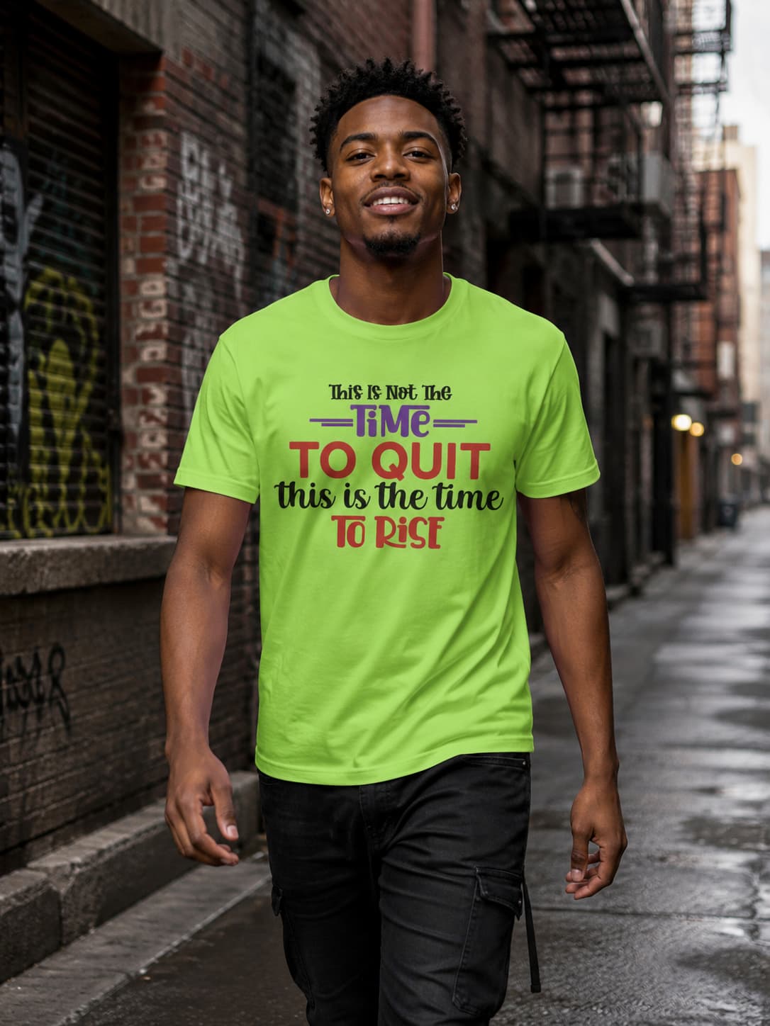 MENS LIRIL GREEN ROUNDNECK T-SHIRT 