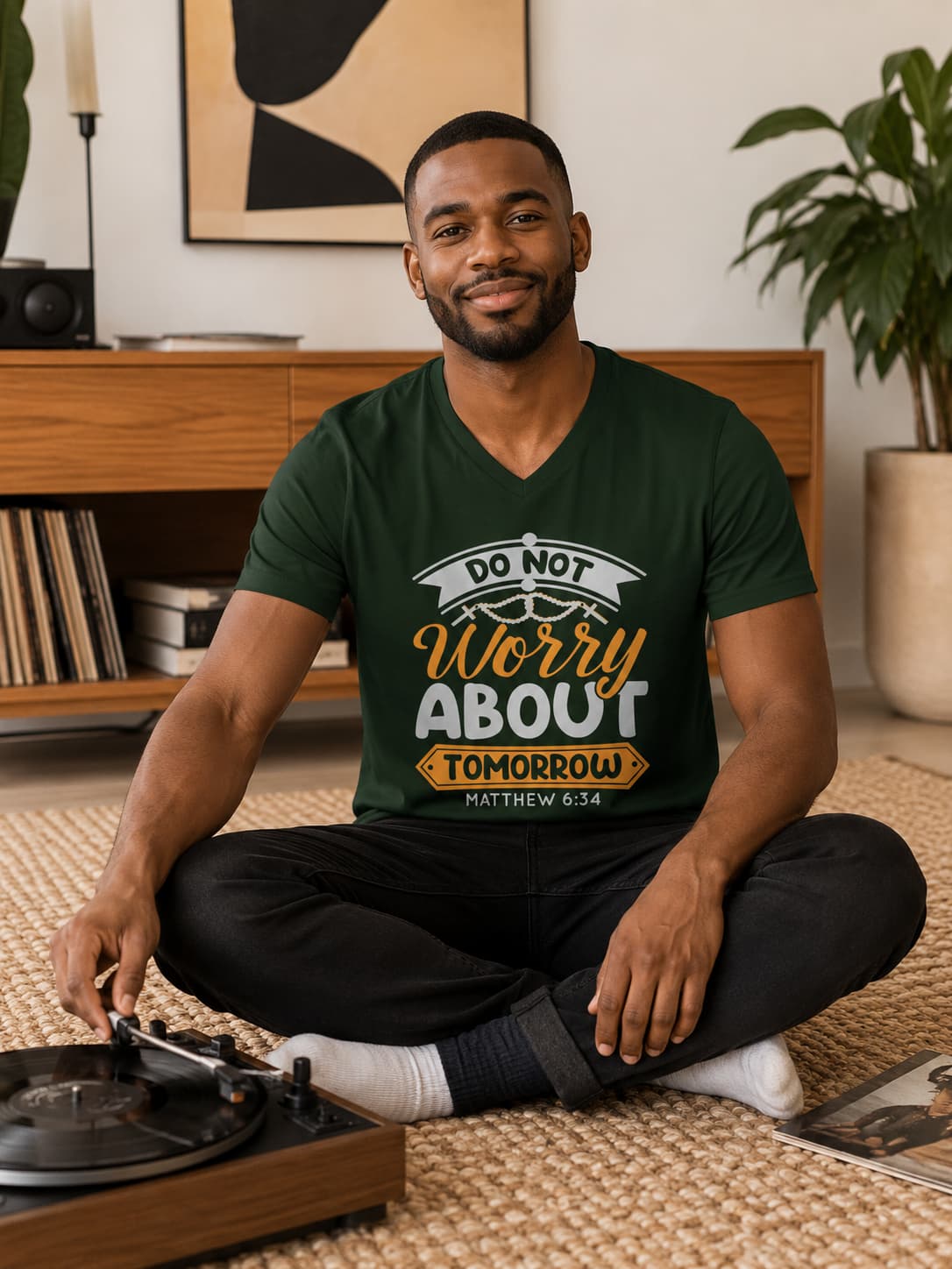 karavirs™ Unhurried Mind Tee — Graphic Tee Men
