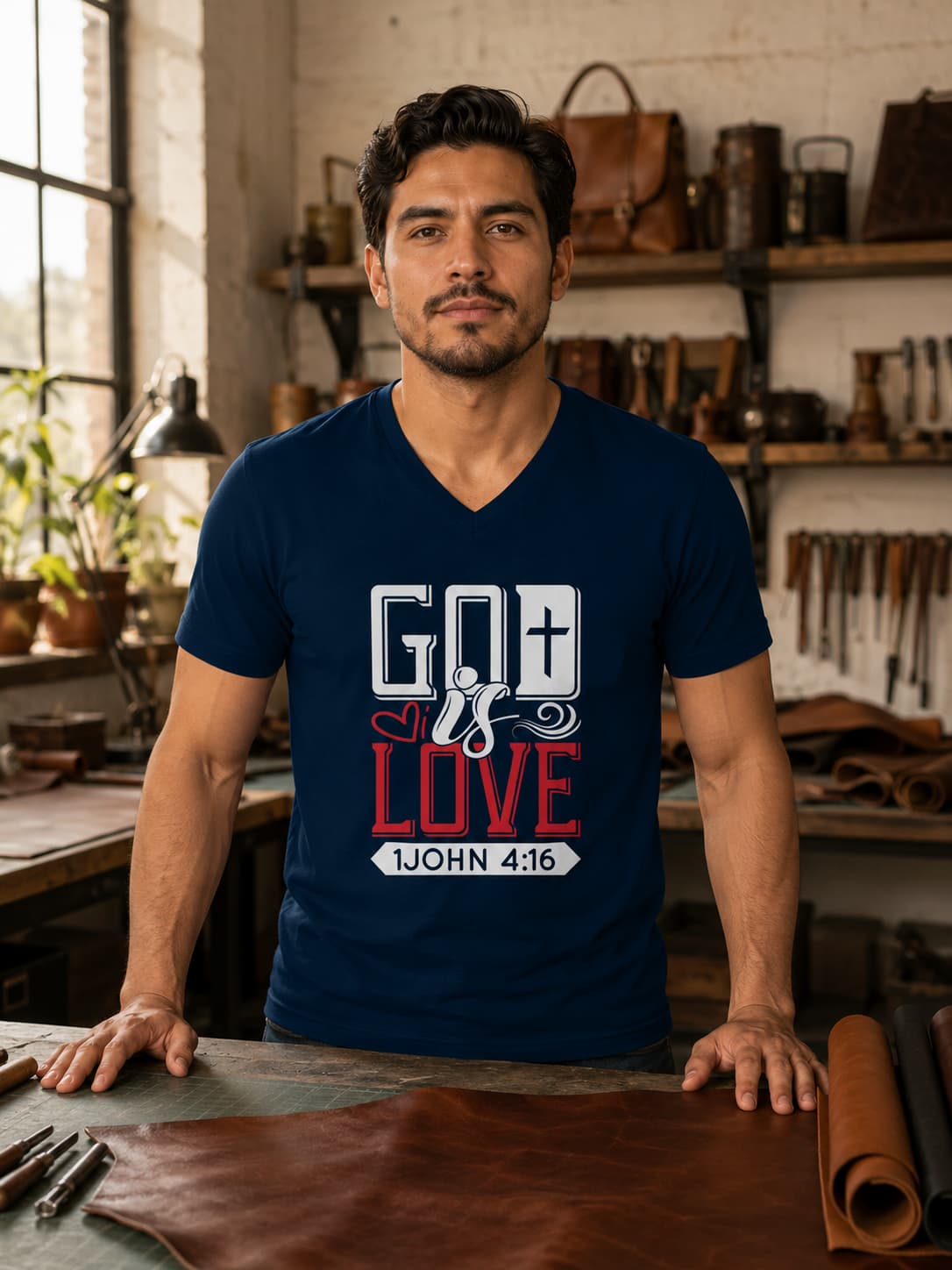 karavirs™ Limitless Source Tee worn — abundance mindset streetwear India