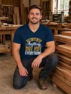 MENS NAVY BLUE VNECK T-SHIRT