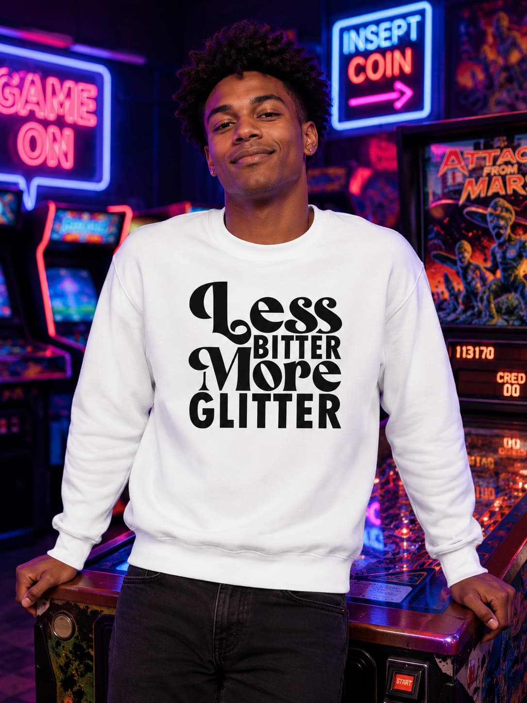 MENS WHITE SWEATSHIRTS