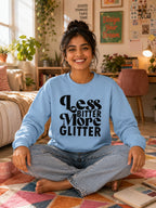 WOMENS BABY BLUE SWEATSHIRTS