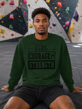 Karavirs® Spine Olive Green sweatshirt for men India