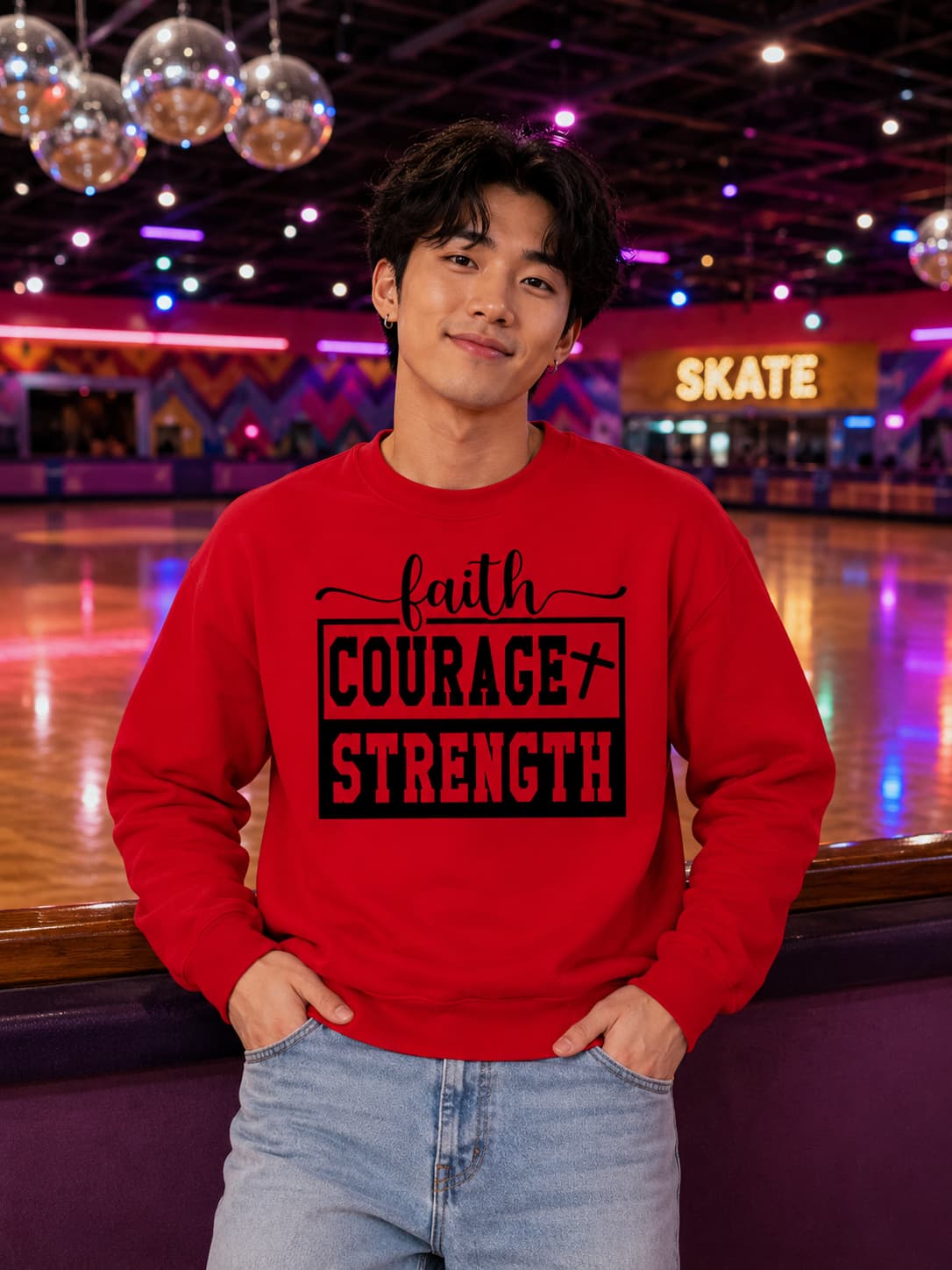Karavirs® Spine Red sweatshirt for men India