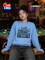karavirs™ Unbent Spine Sweatshirt worn — courage mindset India