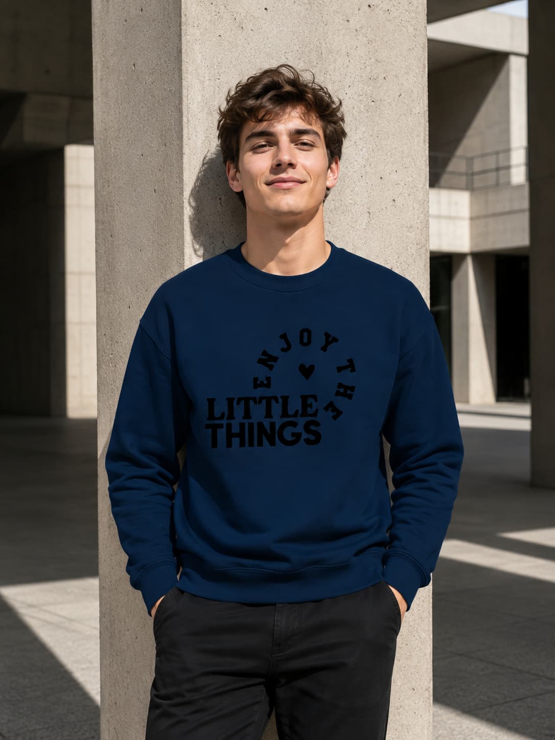 MENS NAVY BLUE SWEATSHIRTS