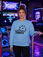 WOMENS BABY BLUE SWEATSHIRTS