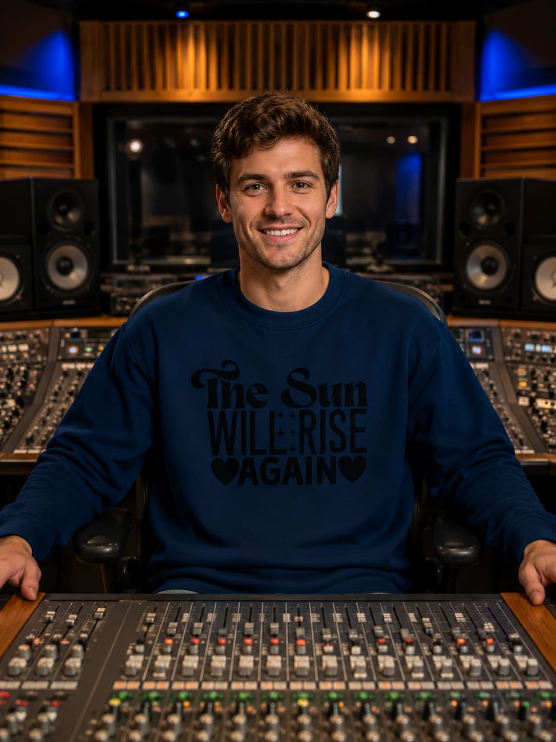 MENS NAVY BLUE SWEATSHIRTS 
