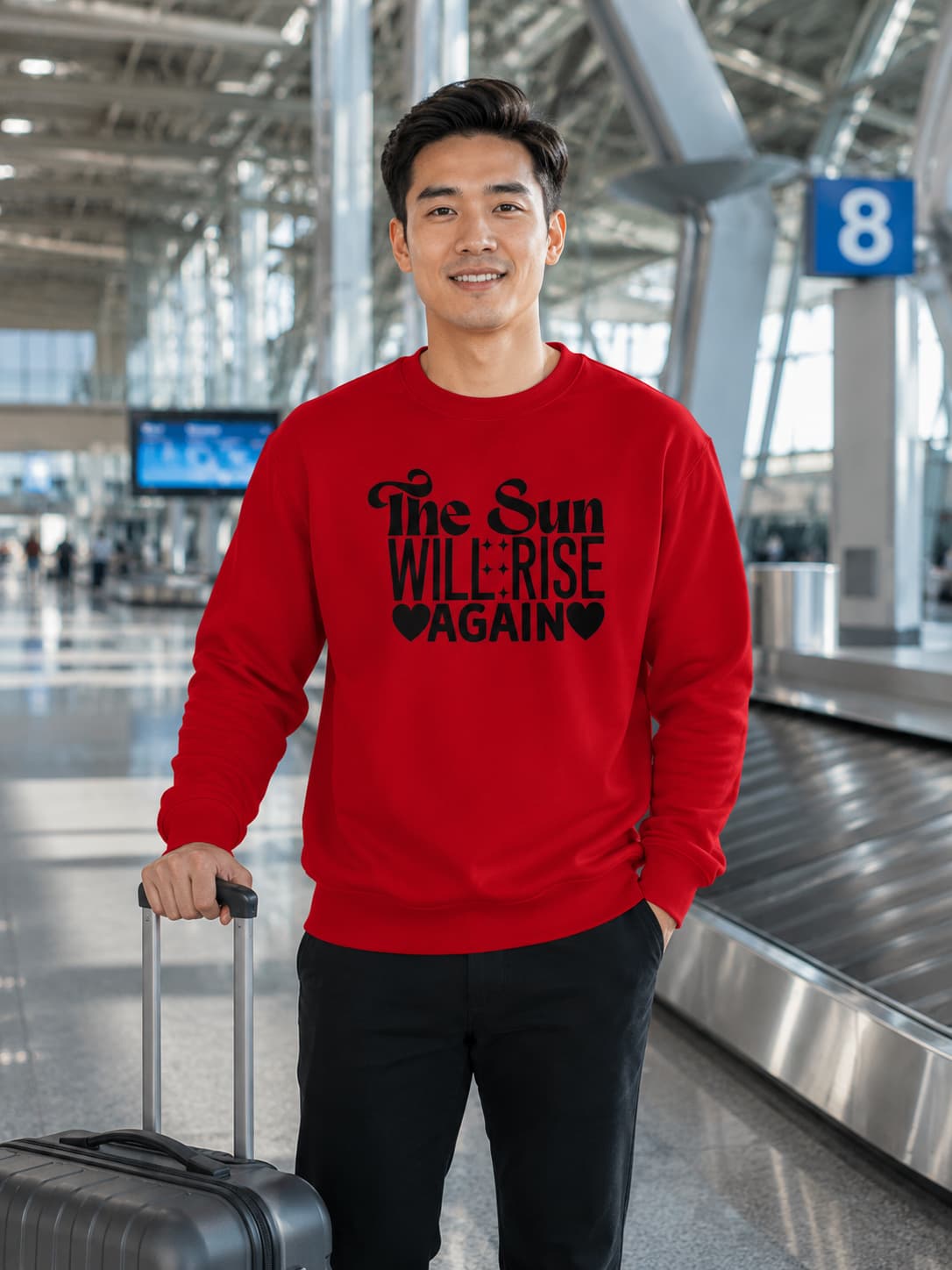 MENS RED SWEATSHIRTS 