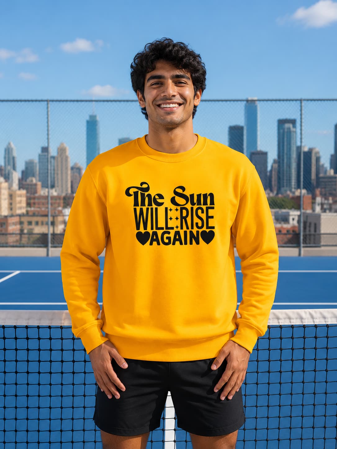 MENS GOLDEN YELLOW SWEATSHIRTS 