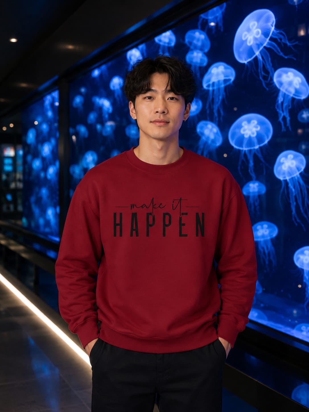 MENS RED SWEATSHIRTS