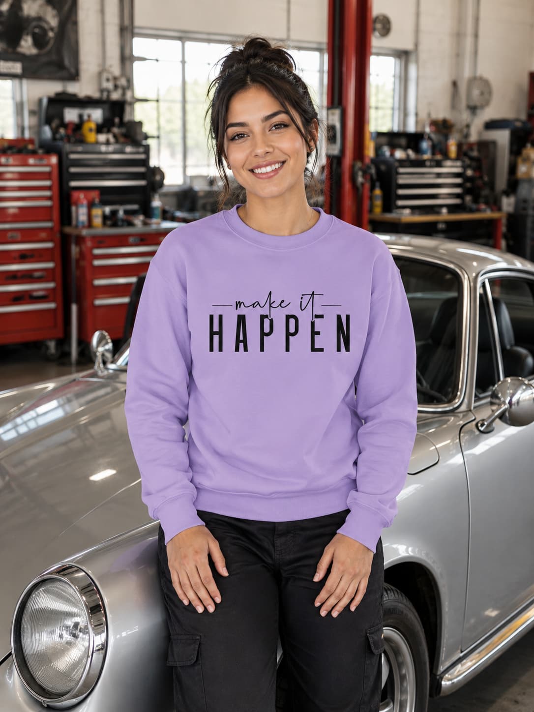 WOMENS IRIS LAVENDER SWEATSHIRTS