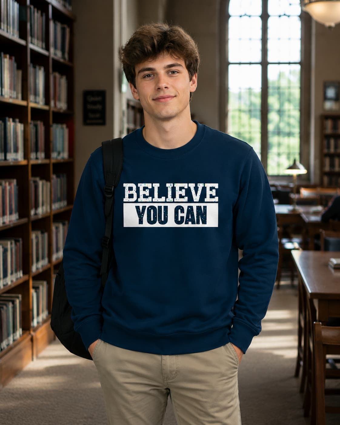Karavirs® Bravery Navy Blue sweatshirt for men India