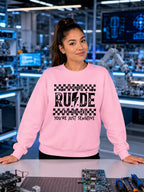 WOMENS LIGHT PINK SWEATSHIRTS