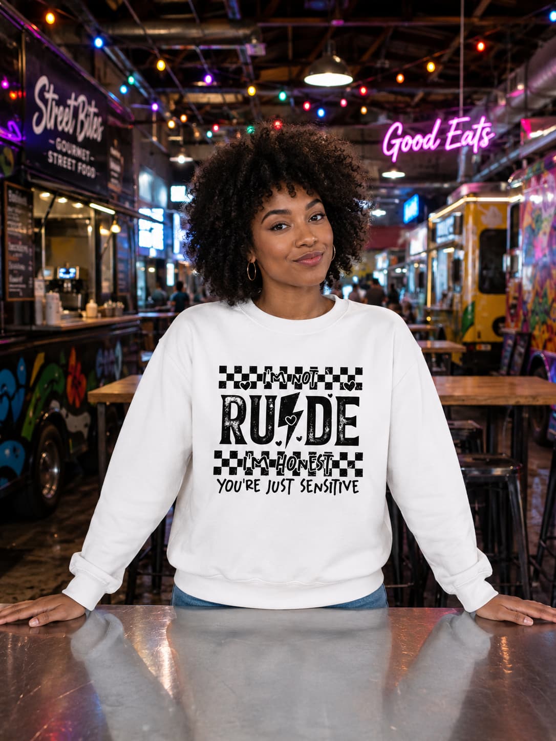 WOMENS WHITE SWEATSHIRTS