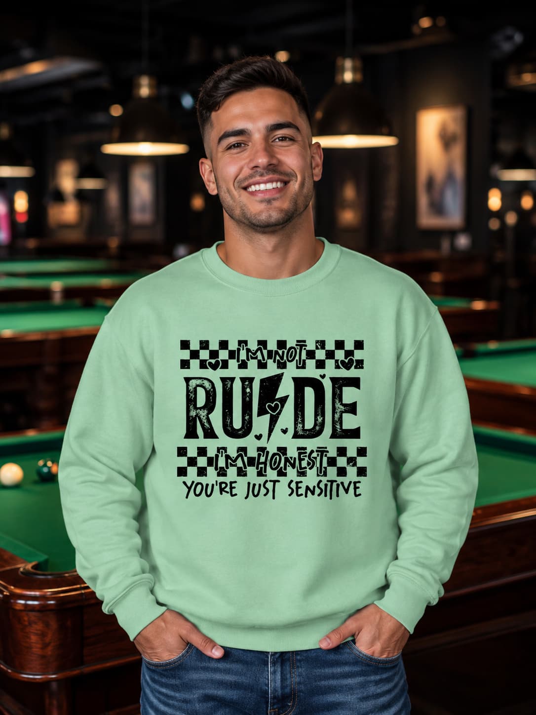 MENS MINT GREEN SWEATSHIRTS