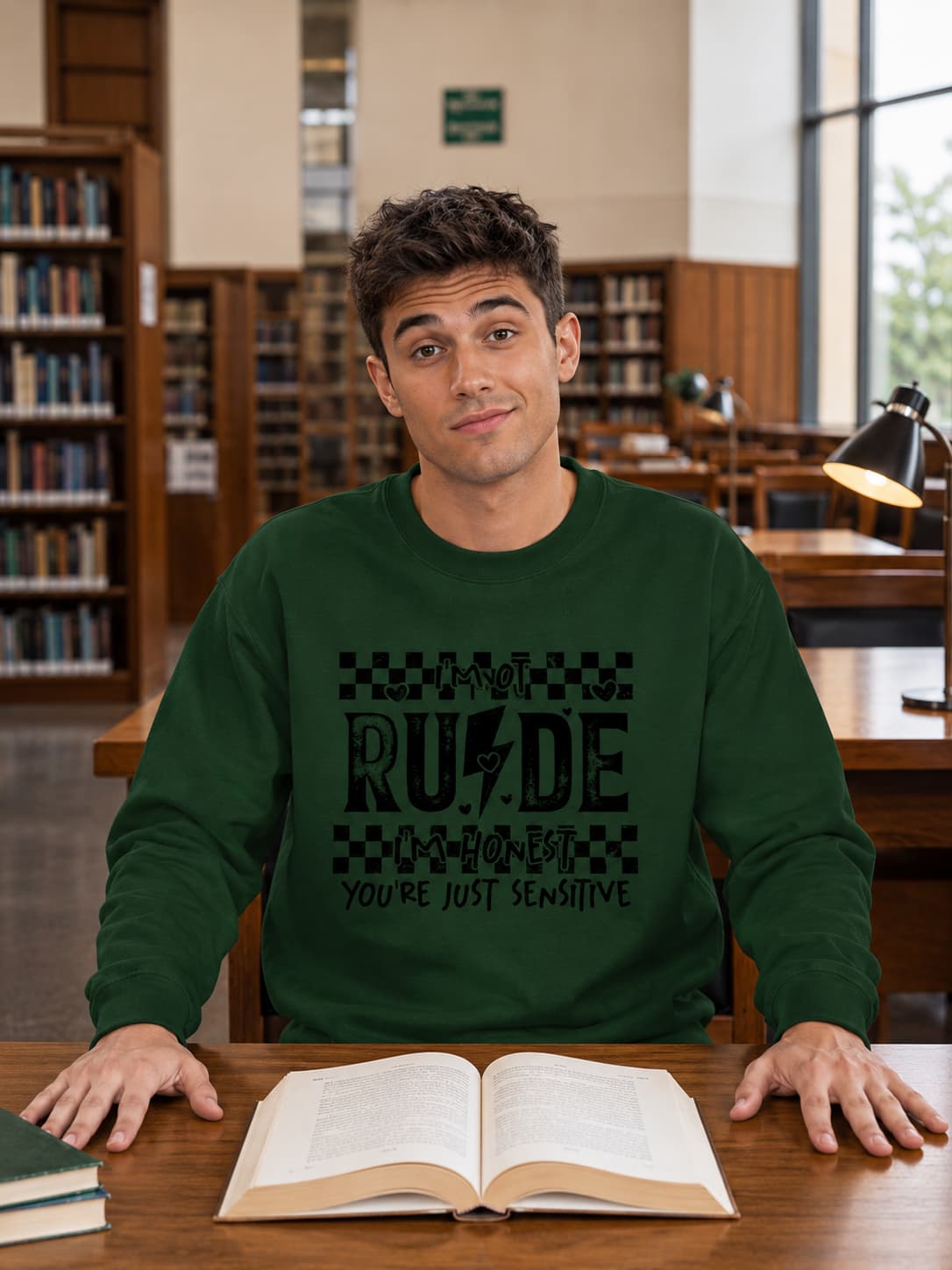 MENS OLIVE GREEN SWEATSHIRTS