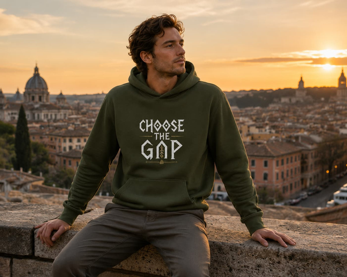 MENS OLIVE GREEN HOODIES 