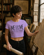 WOMENS IRIS LAVENDER CROP TOP