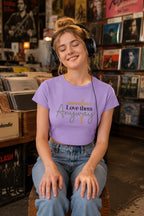 WOMENS IRIS LAVENDER CROP TOP