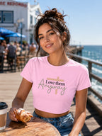 WOMENS LIGHT PINK CROP TOP