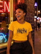 WOMENS GOLDEN YELLOW CROP TOP