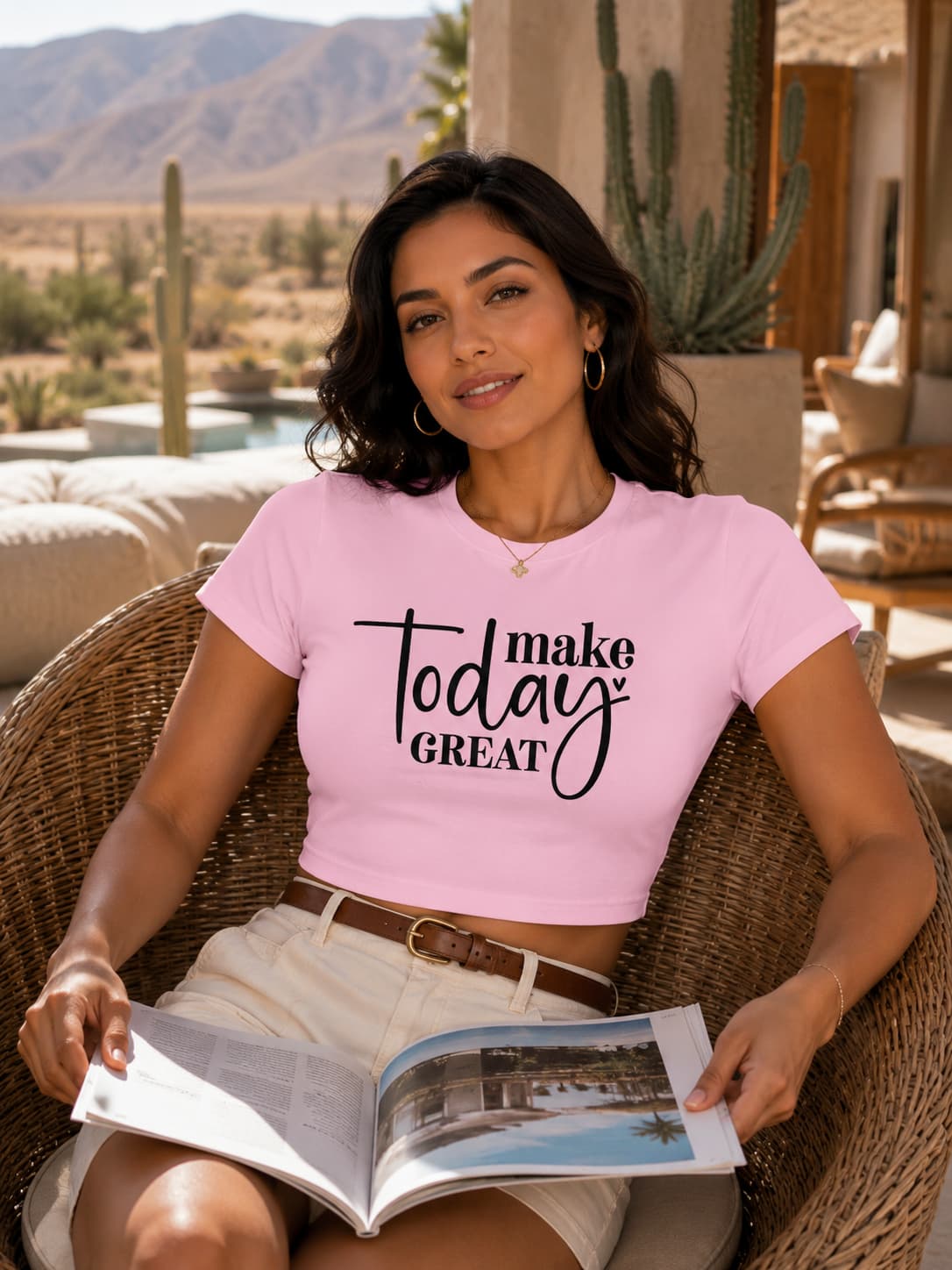 WOMENS LIGHT PINK CROP TOP