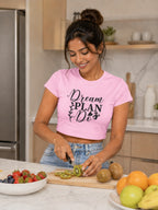 WOMENS LIGHT PINK CROP TOP
