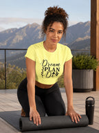 WOMENS BUTTER YELLOW CROP TOP
