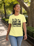 WOMENS BUTTER YELLOW ROUNDNECK T-SHIRT