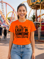 WOMENS ORANGE ROUNDNECK T-SHIRT