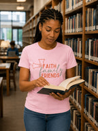 WOMENS LIGHT PINK ROUNDNECK T-SHIRT