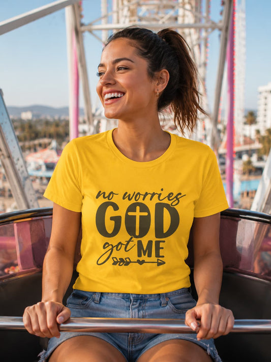 WOMENS GOLDEN YELLOW ROUNDNECK T-SHIRT