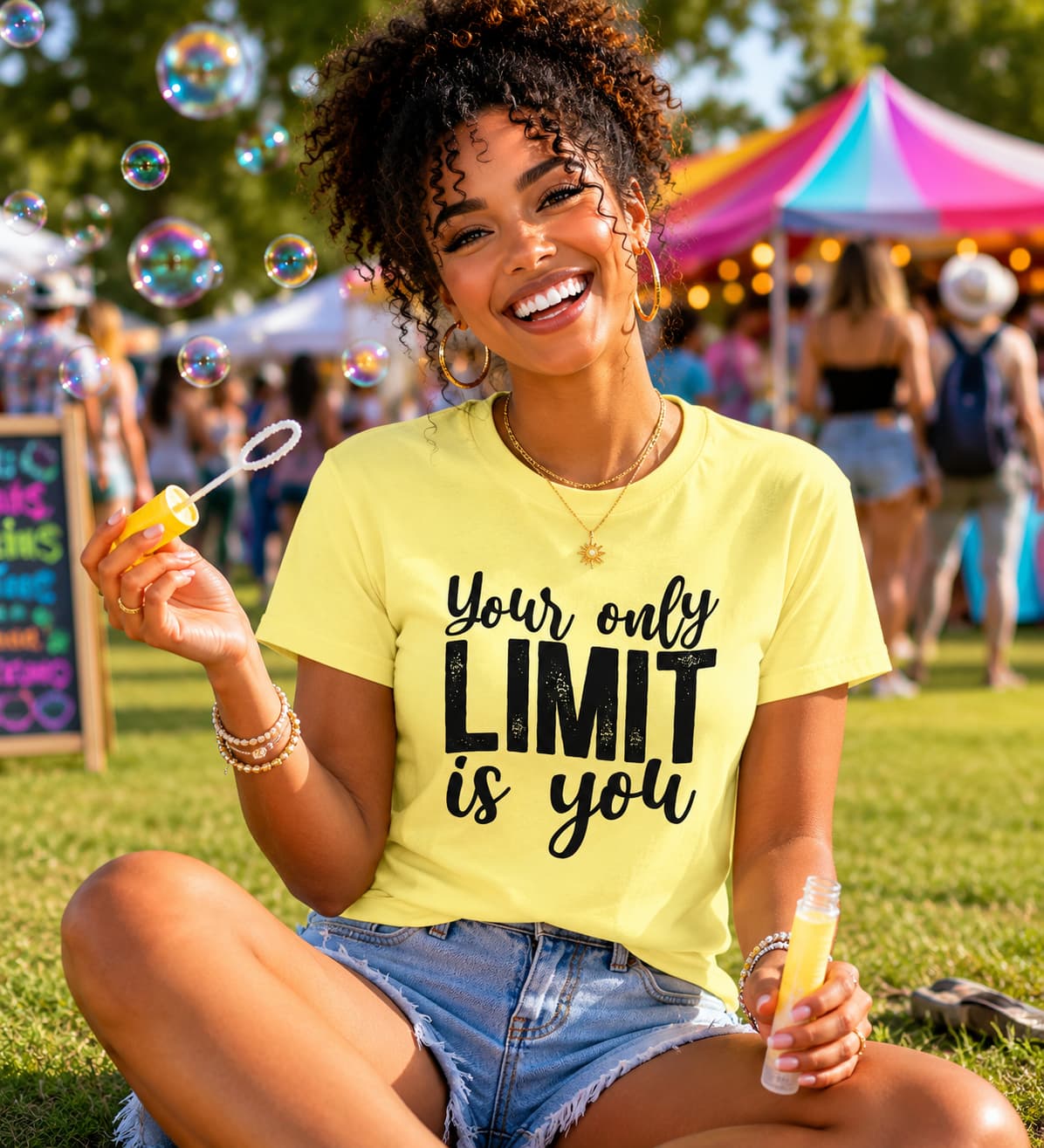 WOMENS BUTTER YELLOW ROUNDNECK T-SHIRT