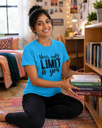 WOMENS SKY BLUE ROUNDNECK T-SHIRT