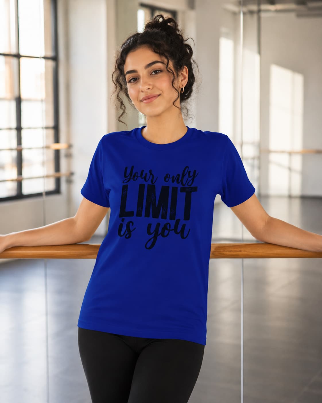 WOMENS ROYAL BLUE ROUNDNECK T-SHIRT
